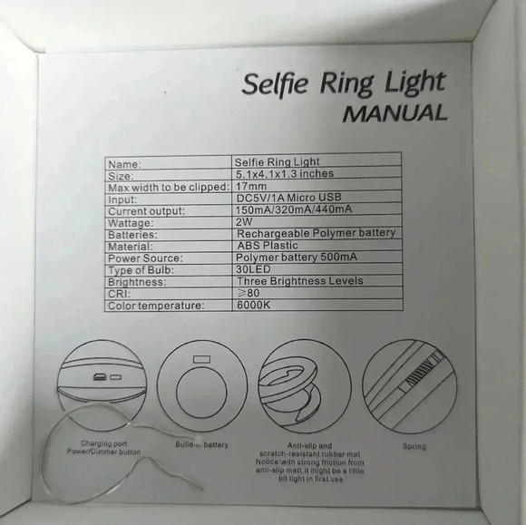 Selfie Ring Light For Cell Phone (EUC) - Picture 4 of 10